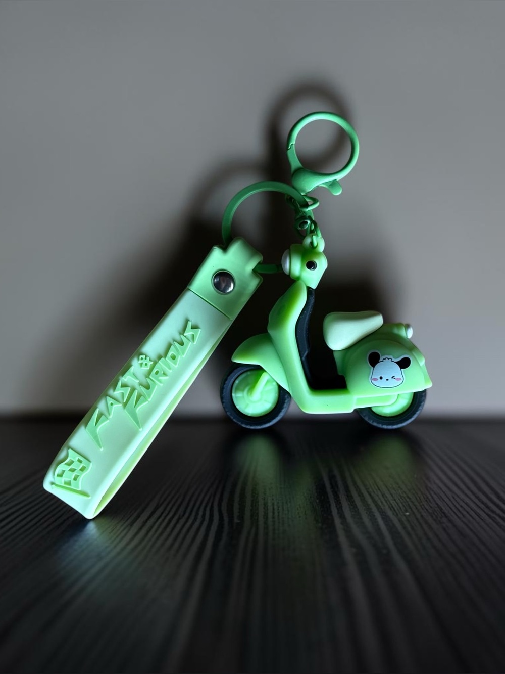 Green Pochacco Scooter Keychain